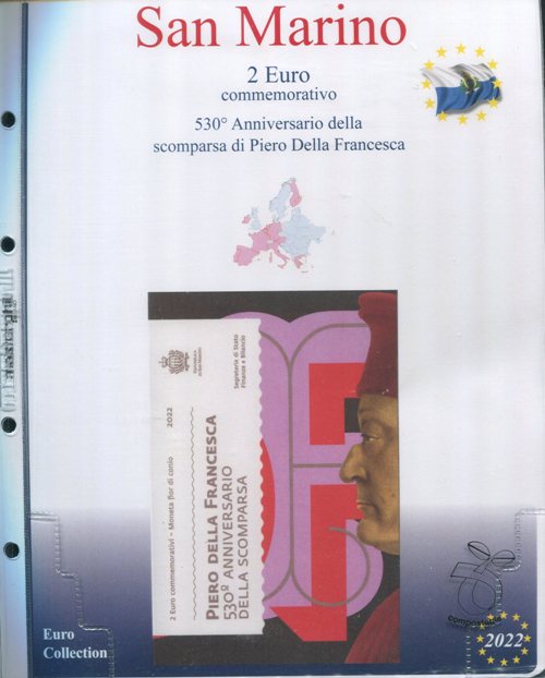 FOGLI PER 2 EURO COMMEMORATIVI SAN MARINO MASTERPHIL RomanPhil